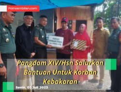 Pangdam XIV/Hsn Salurkan Bantuan Untuk Korban Kebakaran
