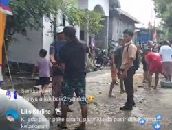 Kompaknya Warga Malunda Padamkan Api, Berjejer Ratusan Orang Angkut Air laut di Ember