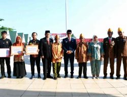 Upacara Hari Pahlawan di TMP Desa Patidi, Pj Gubsulbar Sampaikan Pesan Menohok