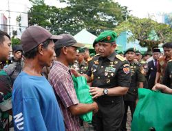 Hari Juang TNI AD ke-78 di Makassar, Ribuan Paket Sembako Dibagikan
