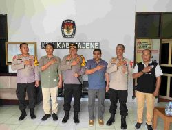 Kapolres Majene Kunjungan Ke Kantor KPU Majene Pastikan Logistik Pemilu Dalam Keadaan Aman,