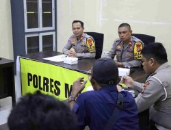 Kasat lantas polres majene bersama para awak Media gelar Coffee Morning dalam membangun sinergi positif