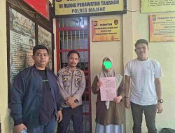 Tipidkor Polres Majene Tahan Pelaku Dugaan Korupsi IPLT