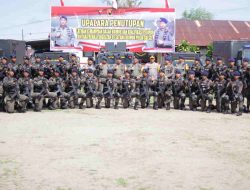 Dansat Brimob Polda Sulsel pimpin langsung upacara penutupan Latihan Kemampuan Dasar Brimob dan Kualifikasi Pelopor