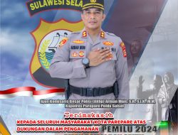 Pasca Pemilu 2024 Di Parepare, Kapolres Parepare Arman Muis Sampaikan ini.