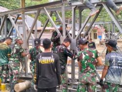 Respon Cepat Pasca Bencana Banjir, Pembangunan Jembatan Bailey Oleh Yon Zipur 8/SMG, Sudah Mencapai 60 Persen