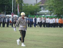 AKP. Adnan Leppang Emban Amanah Komandan Upacara Peringatan Hari Bhayangkara Ke 78 Polres Parepare