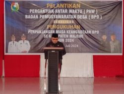Bupati AST Kukuhkan Perpanjang Masa Keanggotaan BPD se Kabupaten Majene