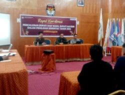 Persiapan Pendaftaran Bakal Calon Bupati dan Wabup, KPU Majene Gelar Rakor