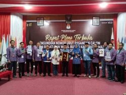 AST dan Arismunandar Cabut Nomor Urut Paslon di KPU Majene
