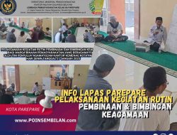 Meskipun Hari Libur, Lapas Kelas IIA Parepare Tetap Melaksanakan Kegiatan Pembelajaran Iqro Tajwid Dan Tahsin Kepada WBP Bekerjasama Dengan Kantor Kementerian Agama Kota Parepare.
