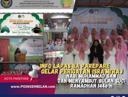 DWP Lapas IIA Parepare Gelar Peringatan Isra’ Mi’raj Nabi Muhammad SAW Dan Menyambut Bulan Suci Ramadhan 1446 H.