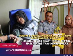 Petugas Dan Anggota Dharma Wanita Persatuan Lapas Kelas IIA Parepare Kembali Gelar Bhakti Sosial Kepada Masyarakat Yang Membutuhkan.