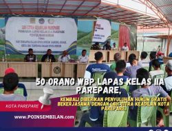 50 Orang WBP Lapas Kelas IIA Parepare, Kembali Diberikan Penyuluhan Hukum Gratis Bekerjasama Dengan LBH Citra Keadilan Kota Parepare.
