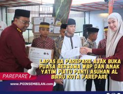 Lapas IIA Parepare Ajak Buka Puasa Bersama WBP dan Anak  Yatim Piatu Panti Asuhan Al Birru Kota Parepare.