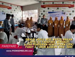 DIBALIK JERUJI BESI, WARGA BINAAN LAPAS IIA PAREPARE MENGIKUTI UJIAN PENDIDIKAN KESETARAAN (UPK) PAKET C TAHUN AJARAN 2024/ 2025