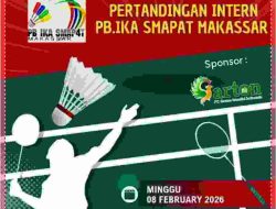 IKA SMAPAT Makassar Gelar Pertandingan Intern Bulu Tangkis