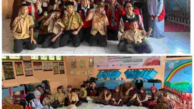 Mahasiswa KKN Unhas 115 Edukasi Siswa SD Olah Sampah Plastik Jadi Barang Dekoratif di Desa Pattallassang Bantaeng