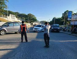 Dukung Kelancaran Upacara HKN, Disperkimtanhub Atur Lalu Lintas di Kawasan Kantor Gubernur Sulbar