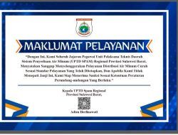 UPTD SPAM Regional Sulbar Perkuat Kualitas Pelayanan melalui Penetapan Maklumat Pelayanan