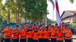 TRC dan ASN BPBD Sulbar Ikuti Upacara HUT ke-81 Kemerdekaan RI di Lapangan Ahmad Kirang
