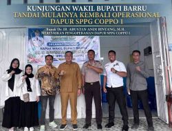 KUNJUNGAN WAKIL BUPATI BARRU TANDAI MULAINYA KEMBALI OPERASIONAL DAPUR SPPG COPPO 1